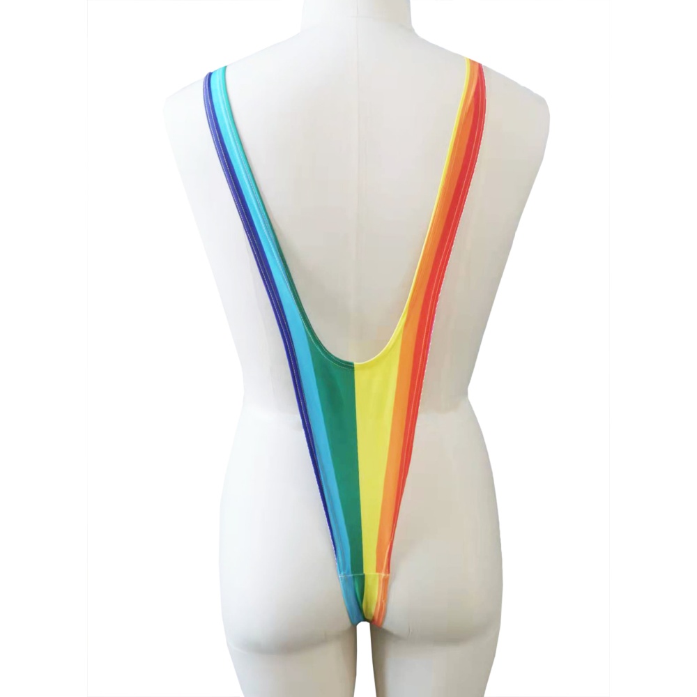 Zac's Alter Ego - Rainbow Mankini Accessoire Costume - Arc En Ciel